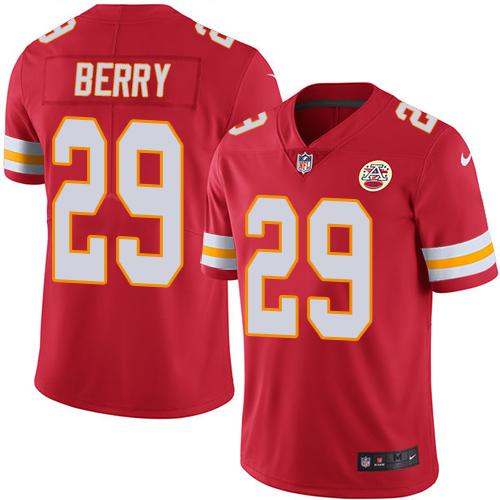 Nike Chiefs #29 Eric Berry Red Team Color Men's Stitched NFL Vapor Untouchable Limited Jersey - Click Image to Close